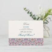 Mandala Wedding Menükarte (Stehend Vorderseite)