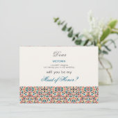 Mandala Wedding Menükarte (Stehend Vorderseite)