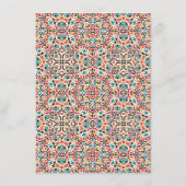 Mandala Wedding Menükarte (Rückseite)