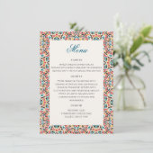 Mandala Wedding Menükarte (Stehend Vorderseite)