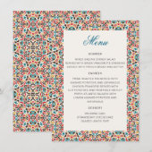 Mandala Wedding Menükarte (Vorne/Hinten)