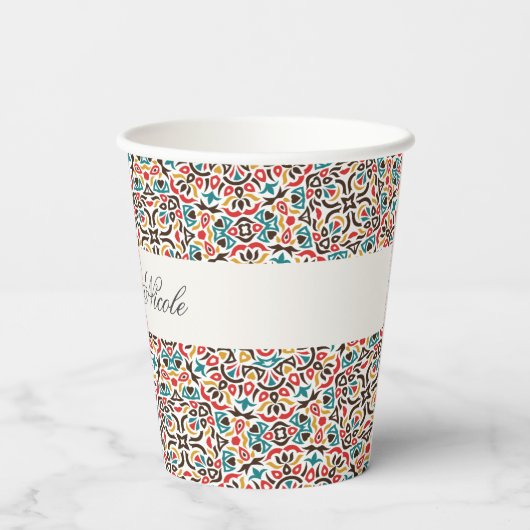 Mandala Wedding Pappbecher (Rückseite)