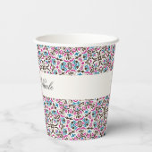 Mandala Wedding Pappbecher (Rückseite)