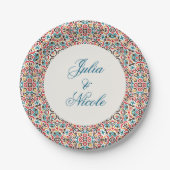 Mandala Wedding Pappteller (Vorderseite)