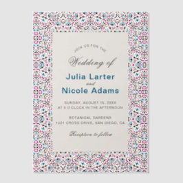 Mandala Wedding Pergament Einladungen