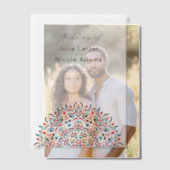 Mandala Wedding Pergament Einladungen (Versatz (Ehepaar))