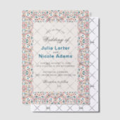 Mandala Wedding Pergament Einladungen (Versetzt (Einladung))