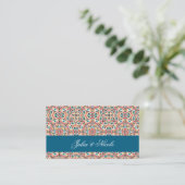 Mandala Wedding Platzkarte (Stehend Vorderseite)