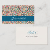 Mandala Wedding Platzkarte (Vorne/Hinten)