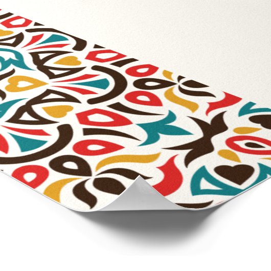 Mandala Wedding Poster (Ecke)