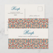 Mandala Wedding Postkarte (Vorne/Hinten)