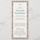 Mandala Wedding Programm (Vorderseite)
