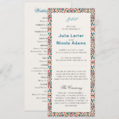 Mandala Wedding Programm (Vorne/Hinten)