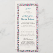 Mandala Wedding Programm (Vorne/Hinten)