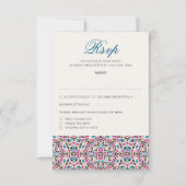 Mandala Wedding RSVP Karte (Vorderseite)