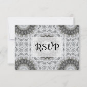 Mandala Wedding RSVP Karte (Rückseite)