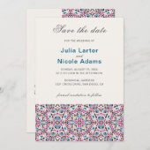 Mandala Wedding Save The Date (Vorne/Hinten)