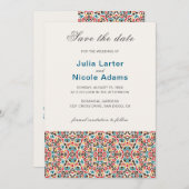Mandala Wedding Save The Date (Vorne/Hinten)