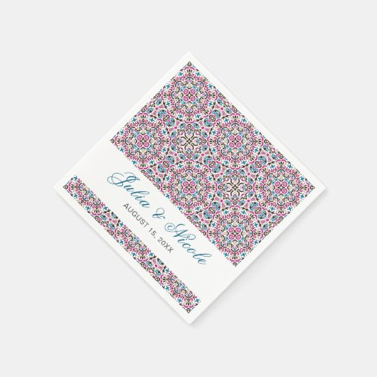 Mandala Wedding Serviette (Ecke)