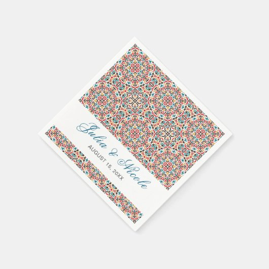 Mandala Wedding Serviette (Ecke)