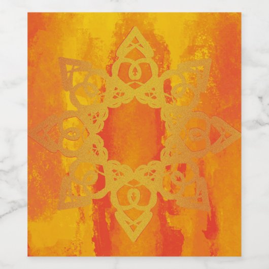 Mandala Weinetikett (Einzelnes Label)