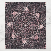 Mandala Weinetikett (Einzelnes Label)