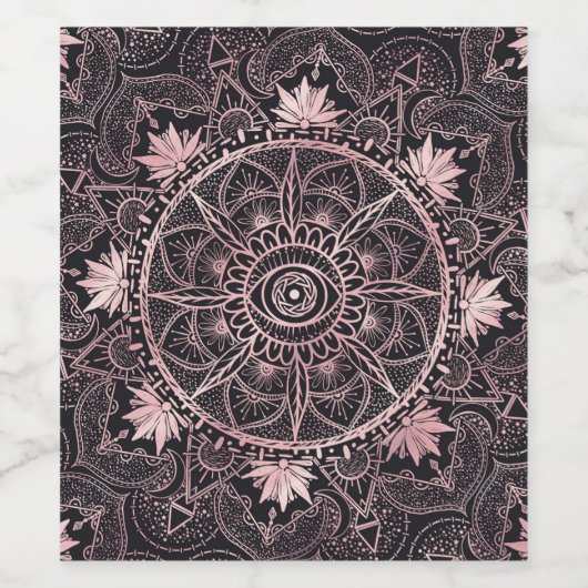 Mandala Weinetikett (Einzelnes Label)