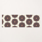 Mandala-Weiß Yogamatte (Vorderseite (Horizontal))
