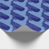 Mandala Whale Silhouette Pattern Geschenkpapier (Ecke)