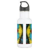 Mandala Wheel Gefärbte Krawatte Trinkflasche (Rückseite)
