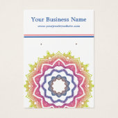 Mandala White Earring (Vorderseite)