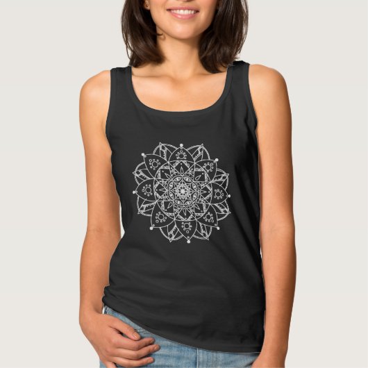 Mandala white T-Shirt (Vorderseite)