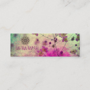 Mandala Wildblume Feminine Visitenkarte