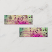 Mandala Wildblume Feminine Visitenkarte (Vorne/Hinten)