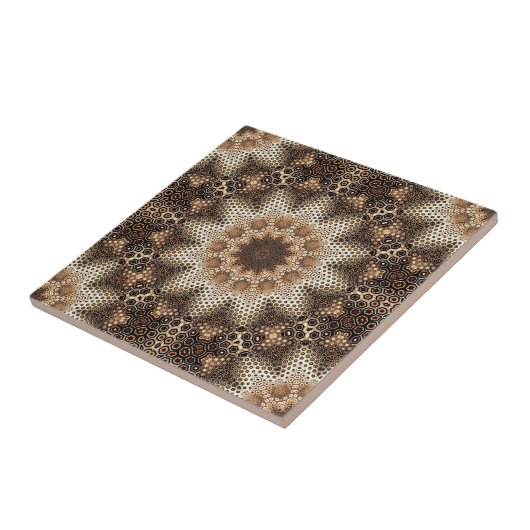 Mandala with Hexagonal Elements Fliese (Seite)