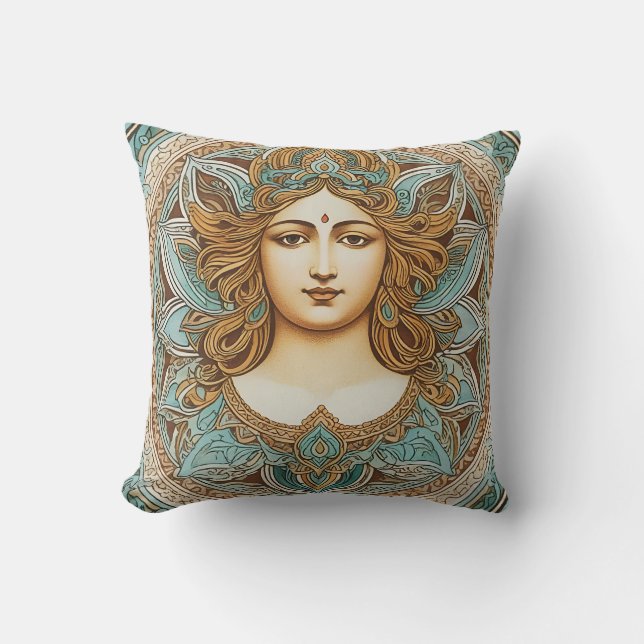 Mandala Women's Cushion Kissen (Vorderseite)
