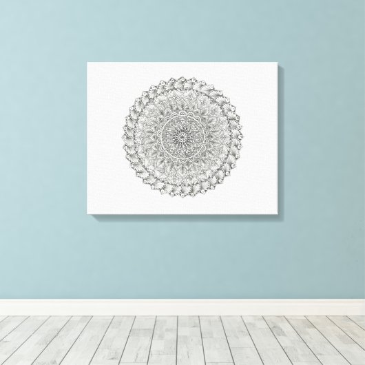 Mandala World Leinwanddruck (Insitu (Holzboden))