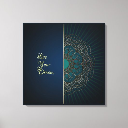 Mandala - Wrapped Canvas Leinwanddruck (Vorderseite)