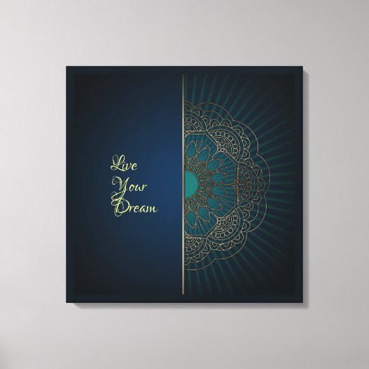 Mandala - Wrapped Canvas Leinwanddruck (Vorderseite)