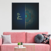 Mandala - Wrapped Canvas Leinwanddruck (Insitu (Wohnzimmer))