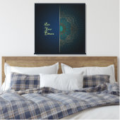 Mandala - Wrapped Canvas Leinwanddruck (Insitu (Schlafzimmer))
