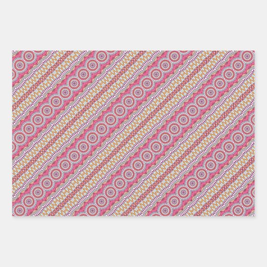 Mandala Wrapping Geschenkpapier Set (Vorderseite 2)