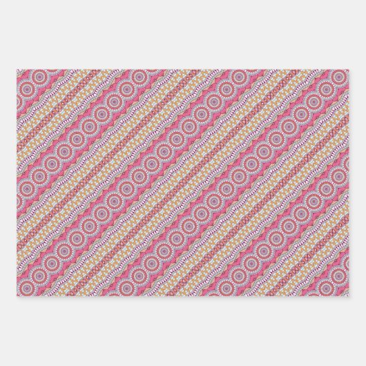 Mandala Wrapping Geschenkpapier Set (Vorderseite)