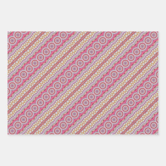 Mandala Wrapping Geschenkpapier Set (Vorderseite 3)