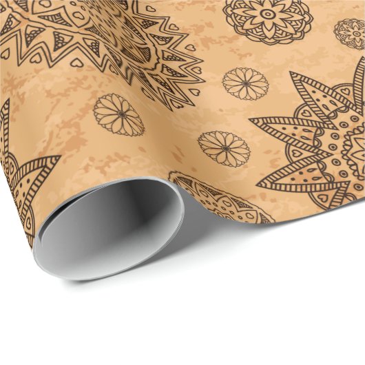Mandala Wrapping Paper Geschenkpapier (Rolleneckpunkt)