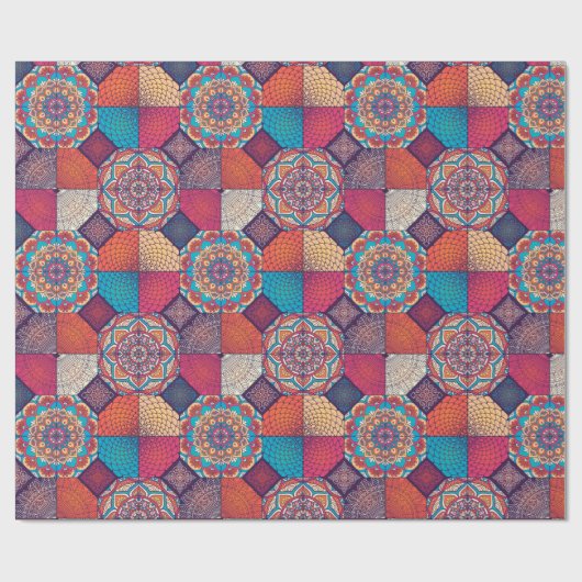 Mandala Wrapping Paper Geschenkpapier (Flach)