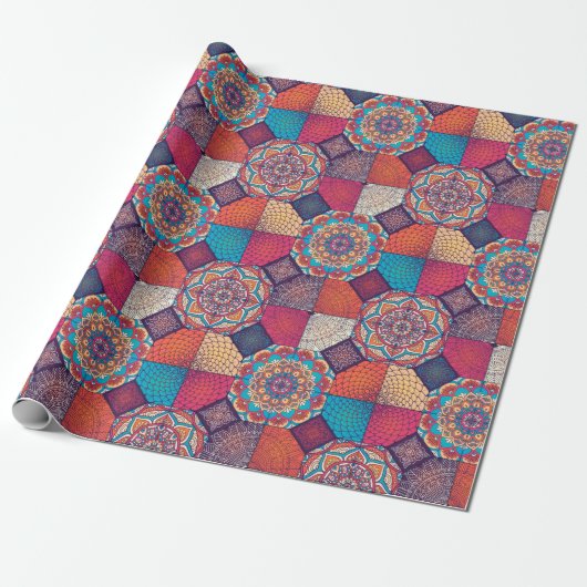 Mandala Wrapping Paper Geschenkpapier (Ungerollt)