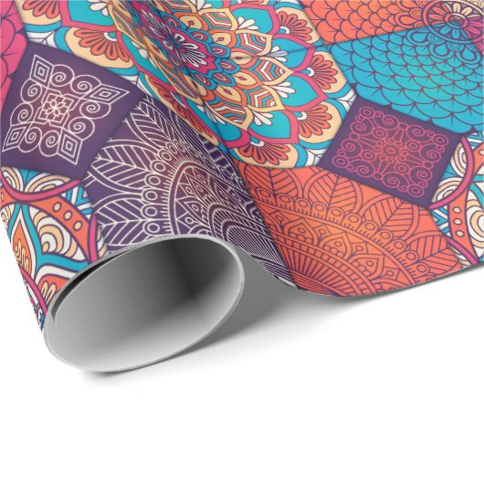 Mandala Wrapping Paper Geschenkpapier (Rolleneckpunkt)