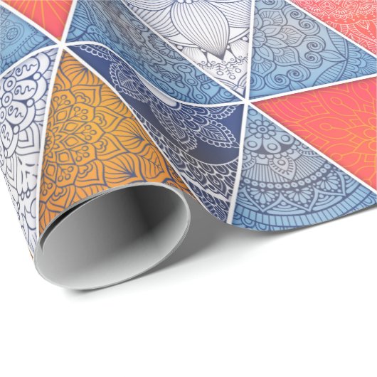 Mandala Wrapping Paper Geschenkpapier (Rolleneckpunkt)