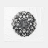 Mandala-Wurfdecke Fleecedecke (Vorderseite (Horizontal))